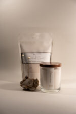 Set Settled - Duo lumânare în pahar de sticlă + refill granule de ceară vegetală