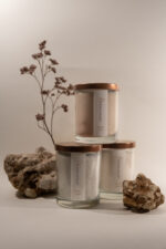 Set Shared- Duo lumânare din granule de ceară vegetală în pahar de sticlă - imagine 2