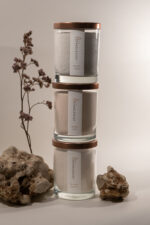 Set Shared- Duo lumânare din granule de ceară vegetală în pahar de sticlă